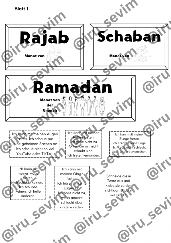 Lapbook - Die drei gesegneten Monate [Digital] – Bild 7